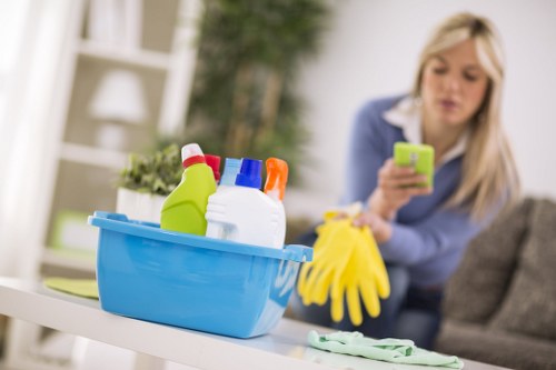 Professional carpet care service in a business space by Arnos Grove Carpet Cleaners